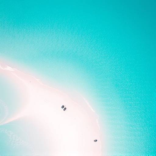 An aerial view of the turquoise waters and white sand beaches of the Maldives.